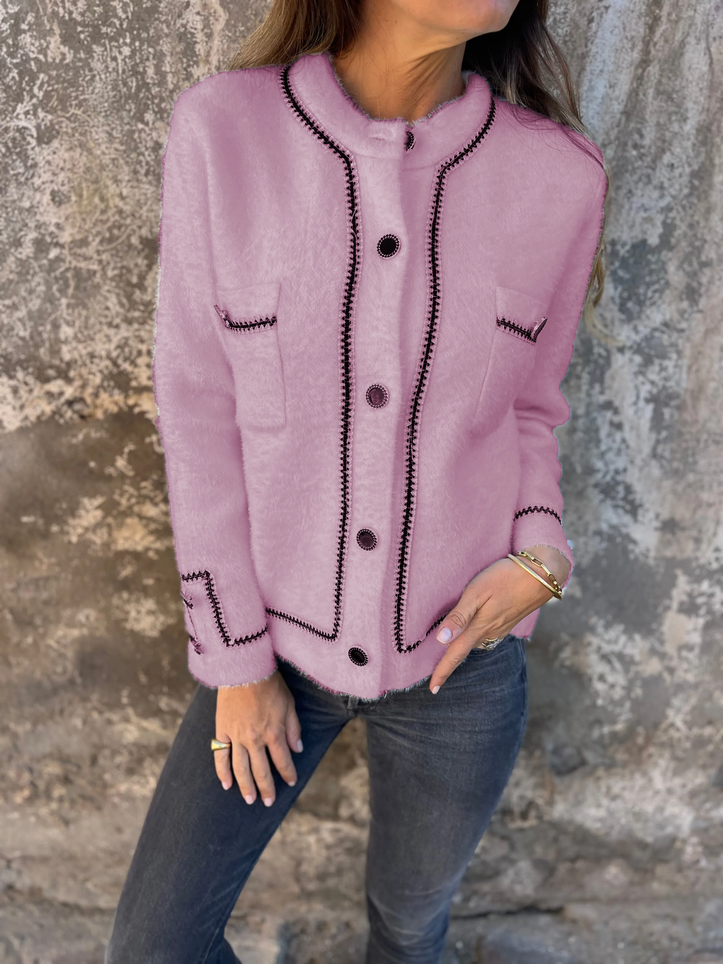 2024 New style elegant fashion cashmere jacket