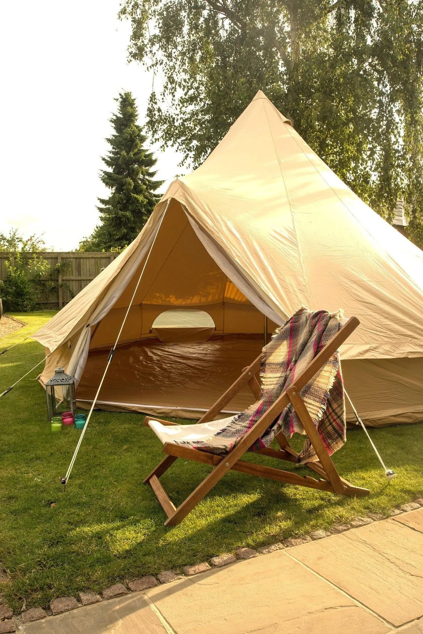 5m Bell Tent 285gsm 100% Natural Canvas | StoveMate
