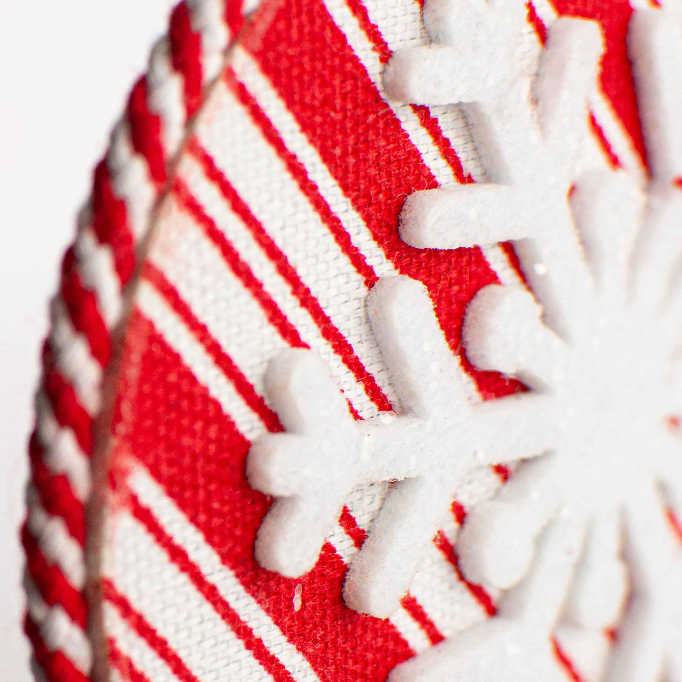 5" Peppermint Snowflake Ornament