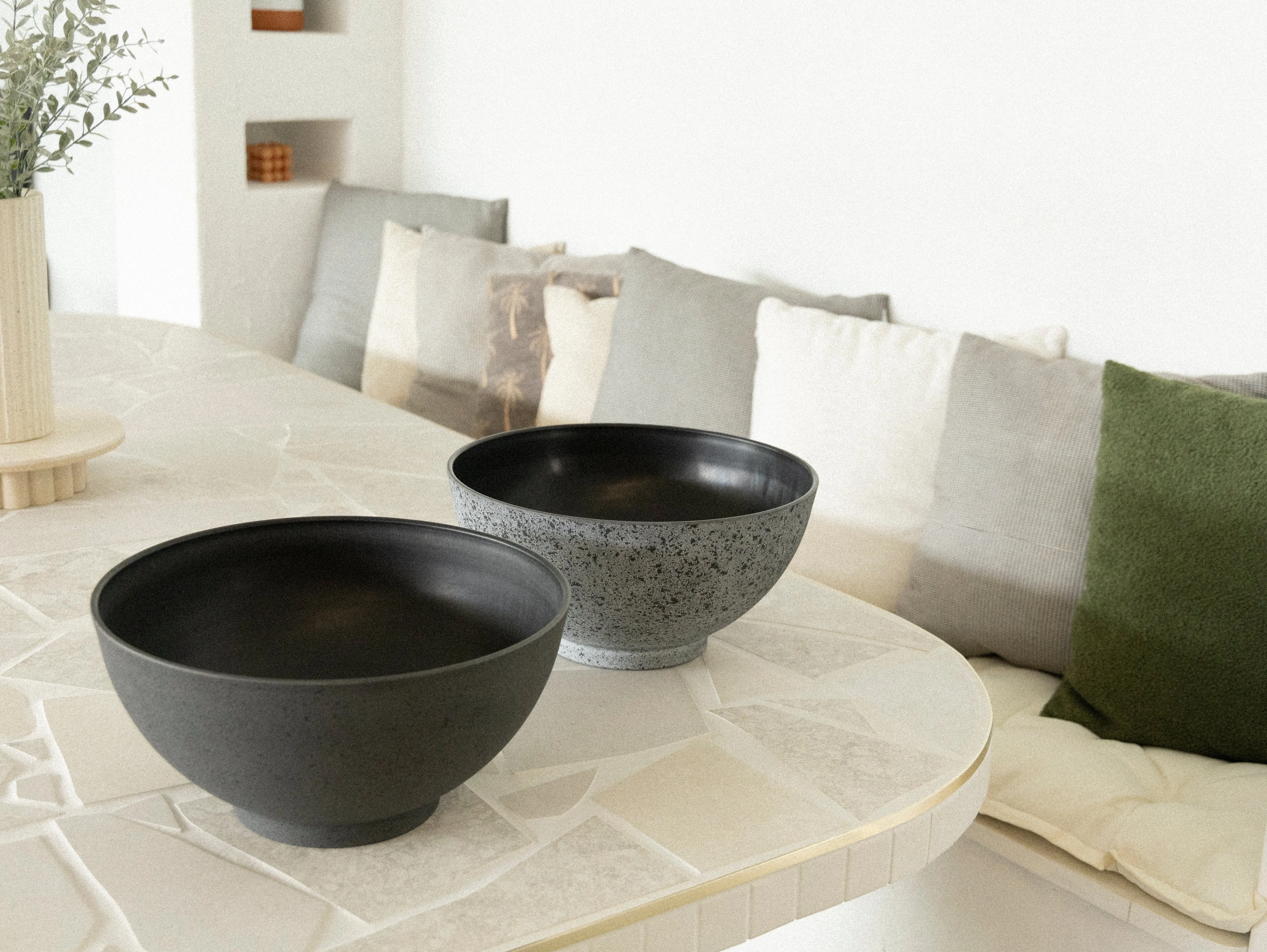 Aegean Bowl Lightweight Eco Planter - 2 Set