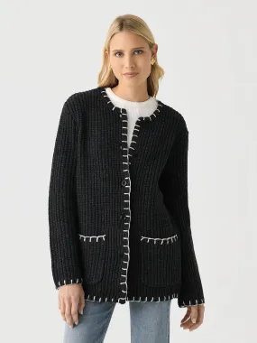 Alex Mill Women's Marylebone Sweater Jacket with Matching Scarf