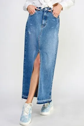 ALEXA DENIM MAXI SKIRT