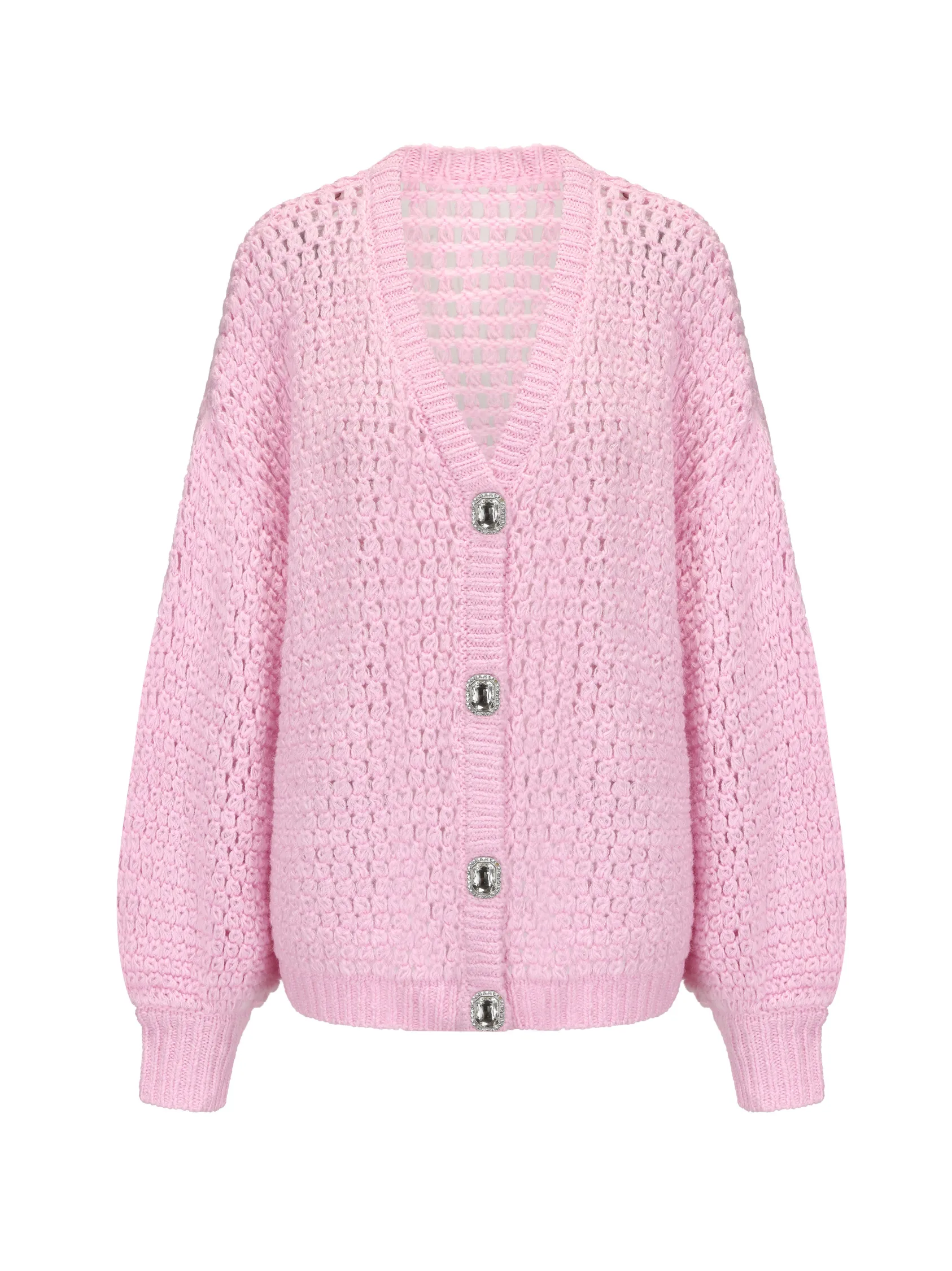 Alexis Cardigan   Scarf Set (Pink)