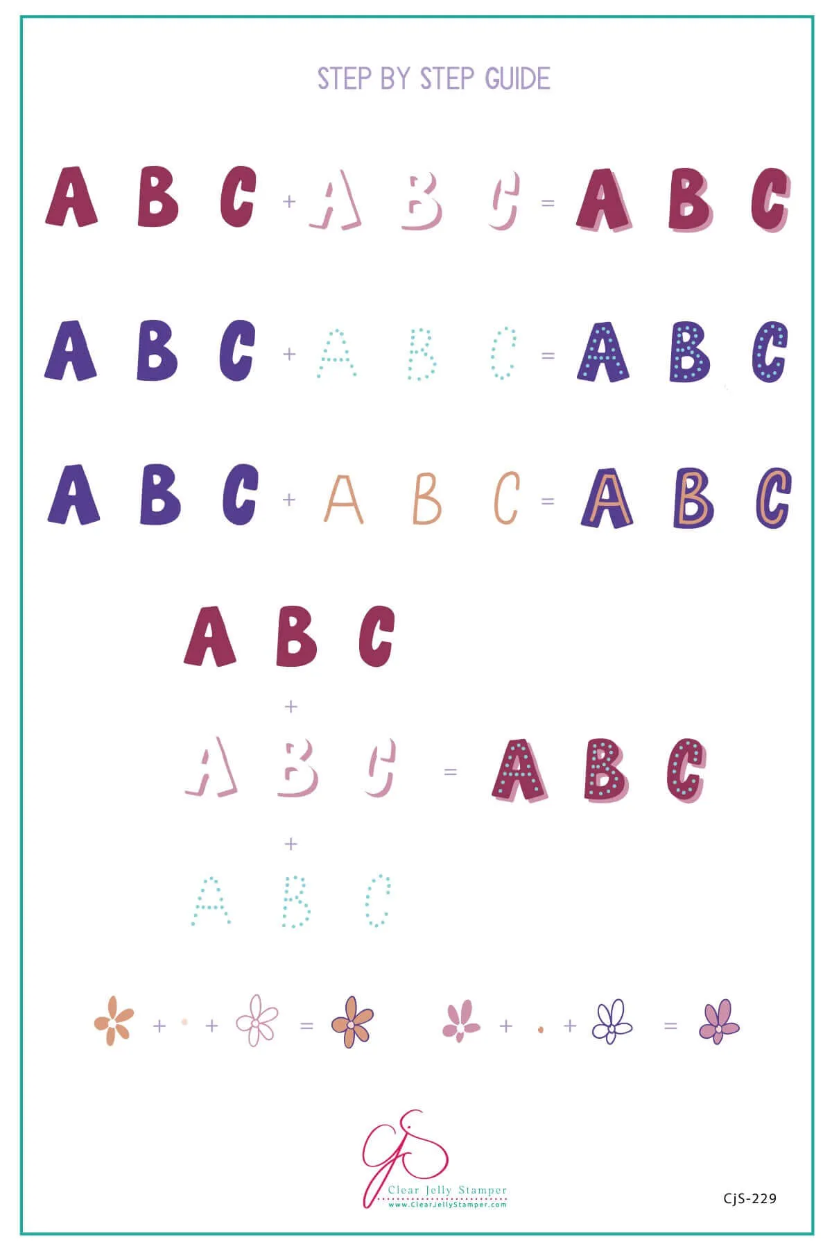 Alphabet - Party (CjS-230) Steel Nail Art Layered Stamping Plate