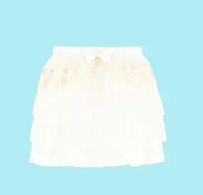 Angel's Face Sequin Ziggy Skirt - Snowdrop
