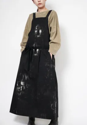 Aseedoncloud - Sankayo Apron Dress: Black