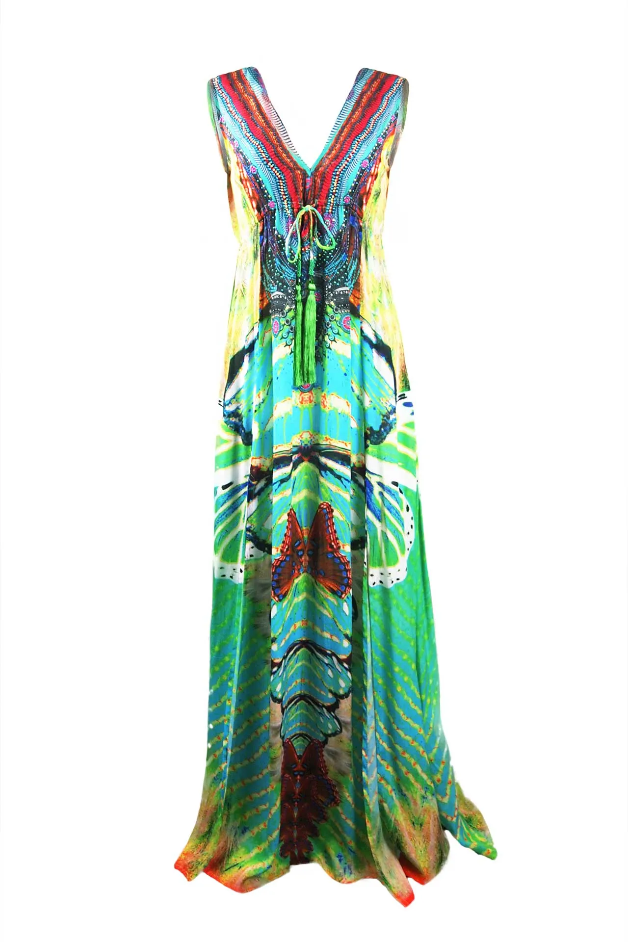 Avatar Purple Green Long Dress