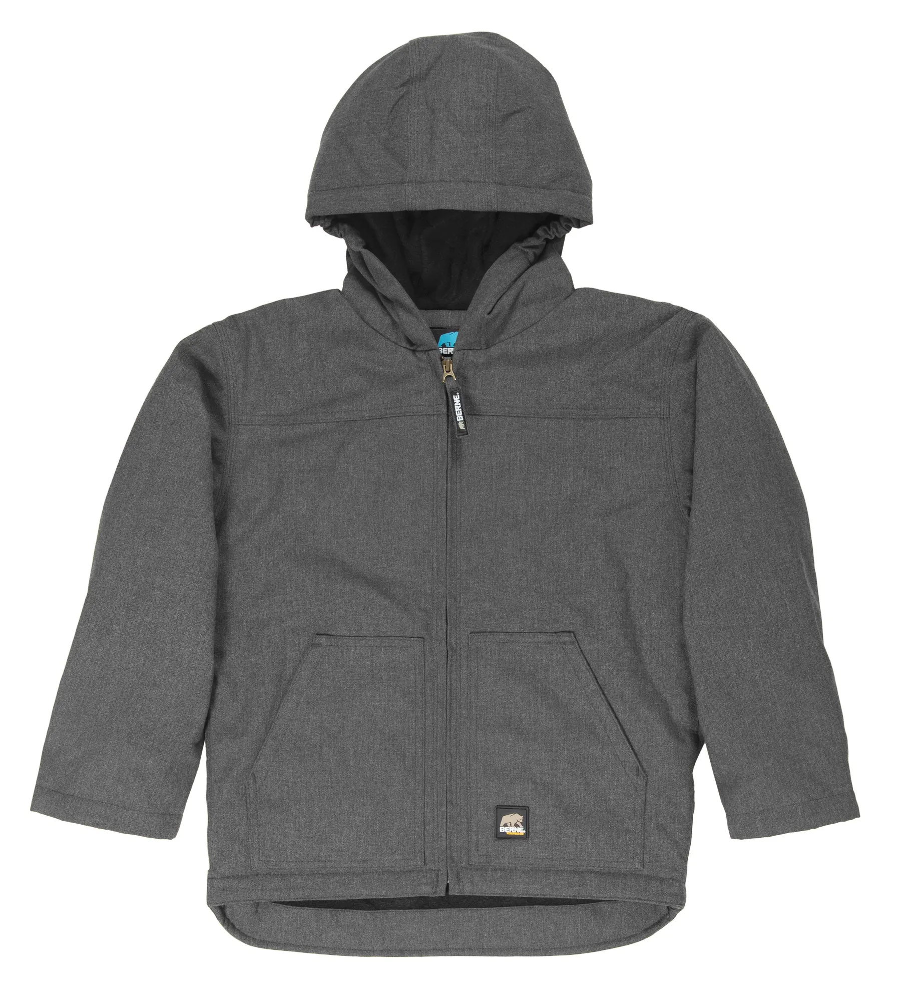 Berne Boys Titanium Cotton Blend Youth Softstone Heathered Duck Coat