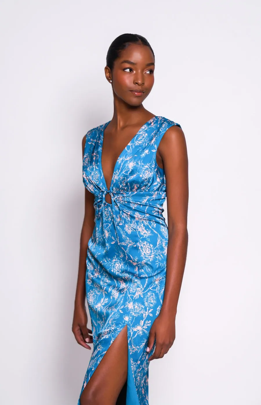 Blue Garden Fisher Slip Dress