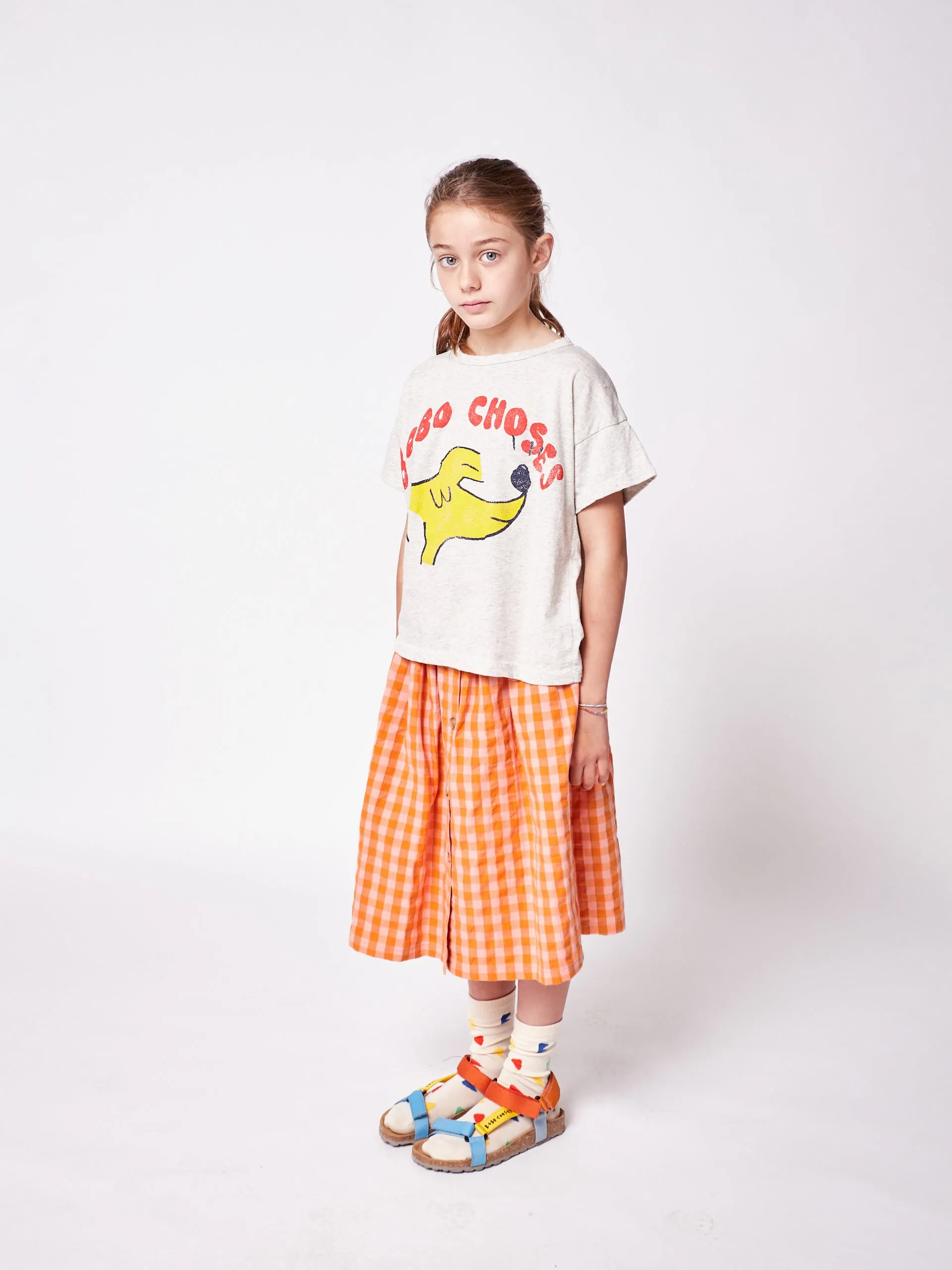 Bobo Choses VIchy Buttoned Woven Skirt