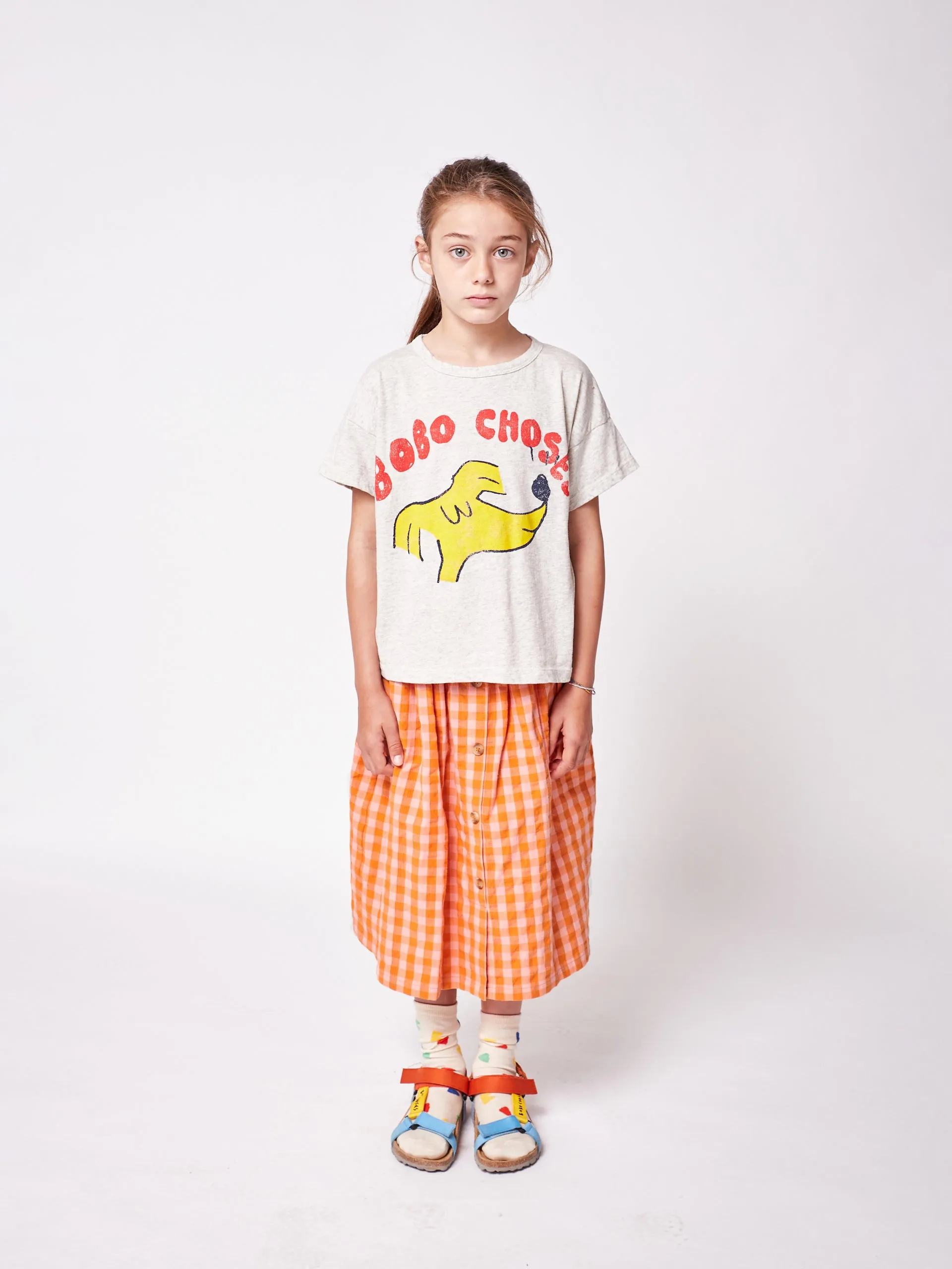 Bobo Choses VIchy Buttoned Woven Skirt