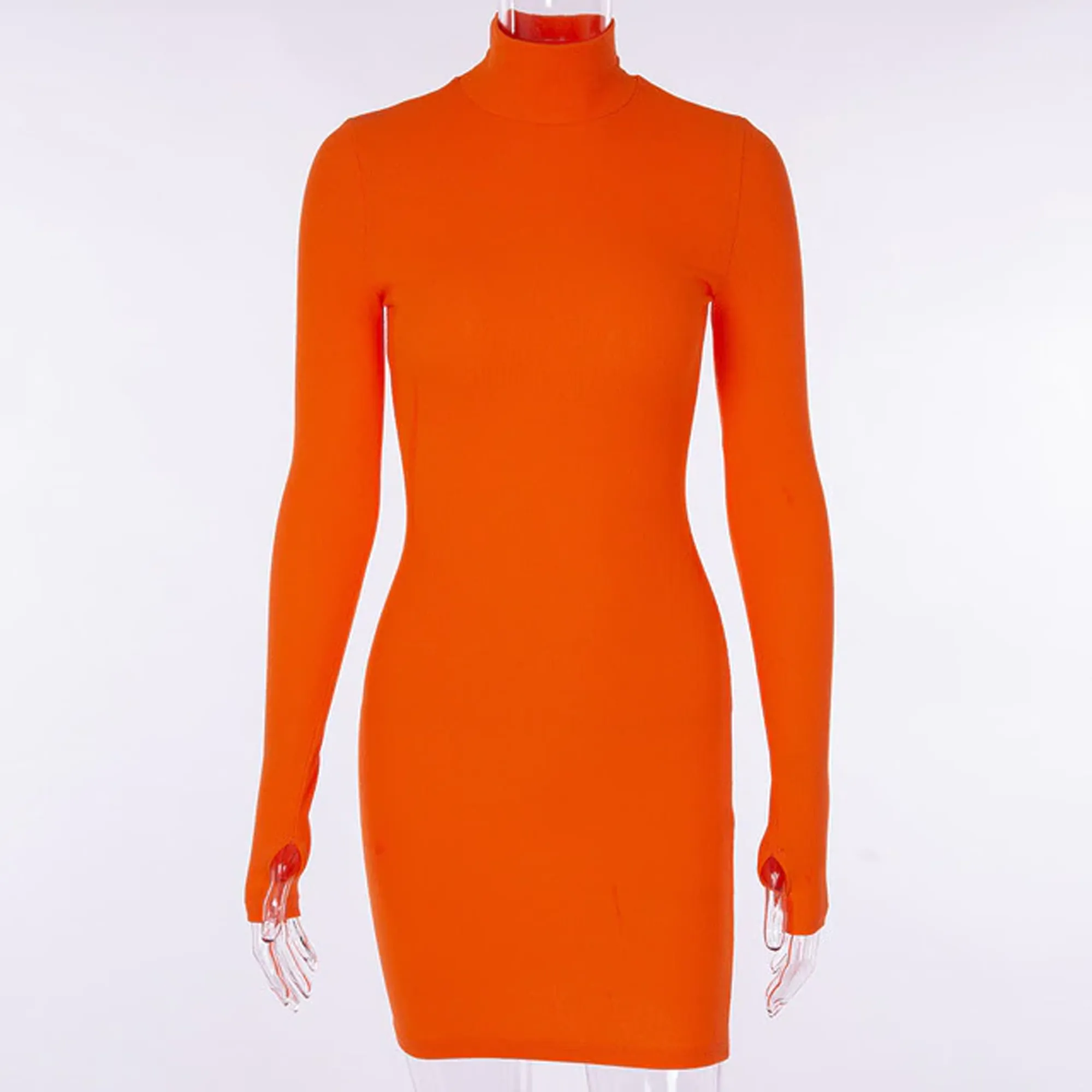 Bodycon Long Sleeve Skinny Mini Dress