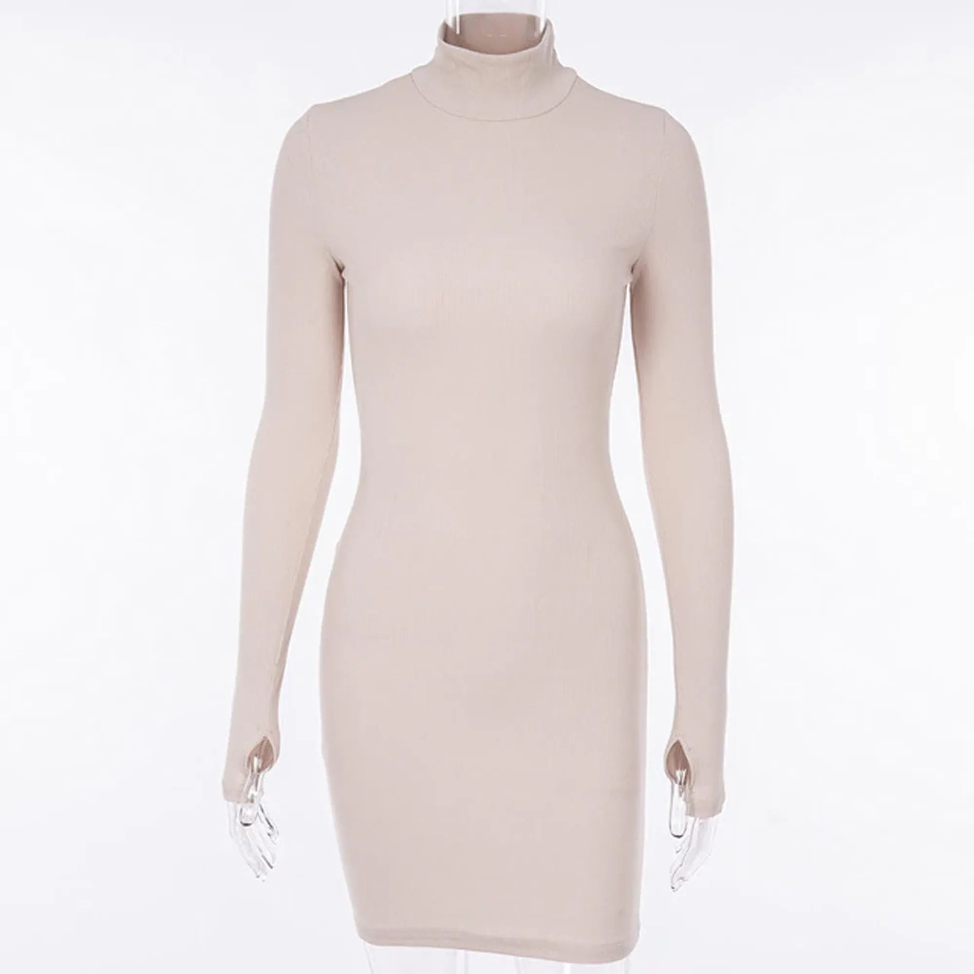 Bodycon Long Sleeve Skinny Mini Dress