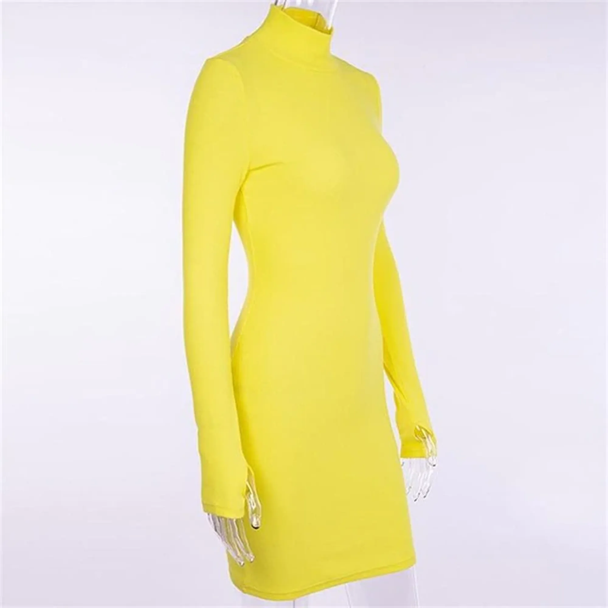 Bodycon Long Sleeve Skinny Mini Dress