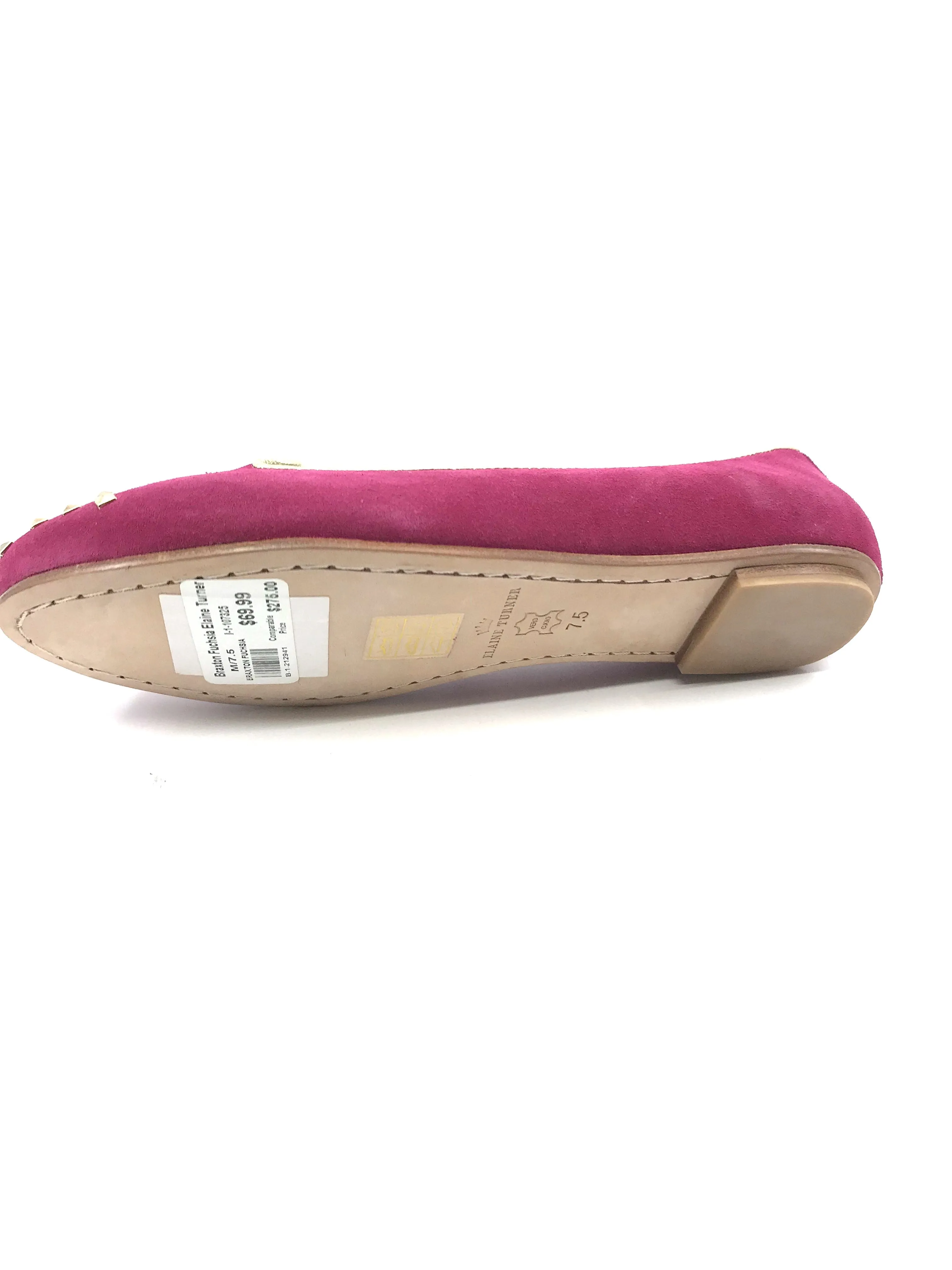 Braxton Pink Suede Elaine Turner Flats