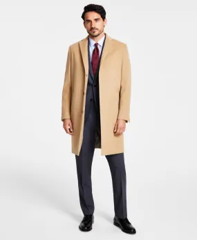 Brooks Brothers Mens Classic fit Overcoat Coat 46 R Beige Solid