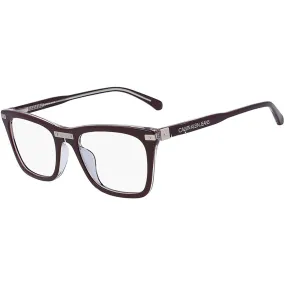 Calvin Klein Jeans Women's Eyeglasses - Plum and Crystal Square Frame | CKJ20515 504