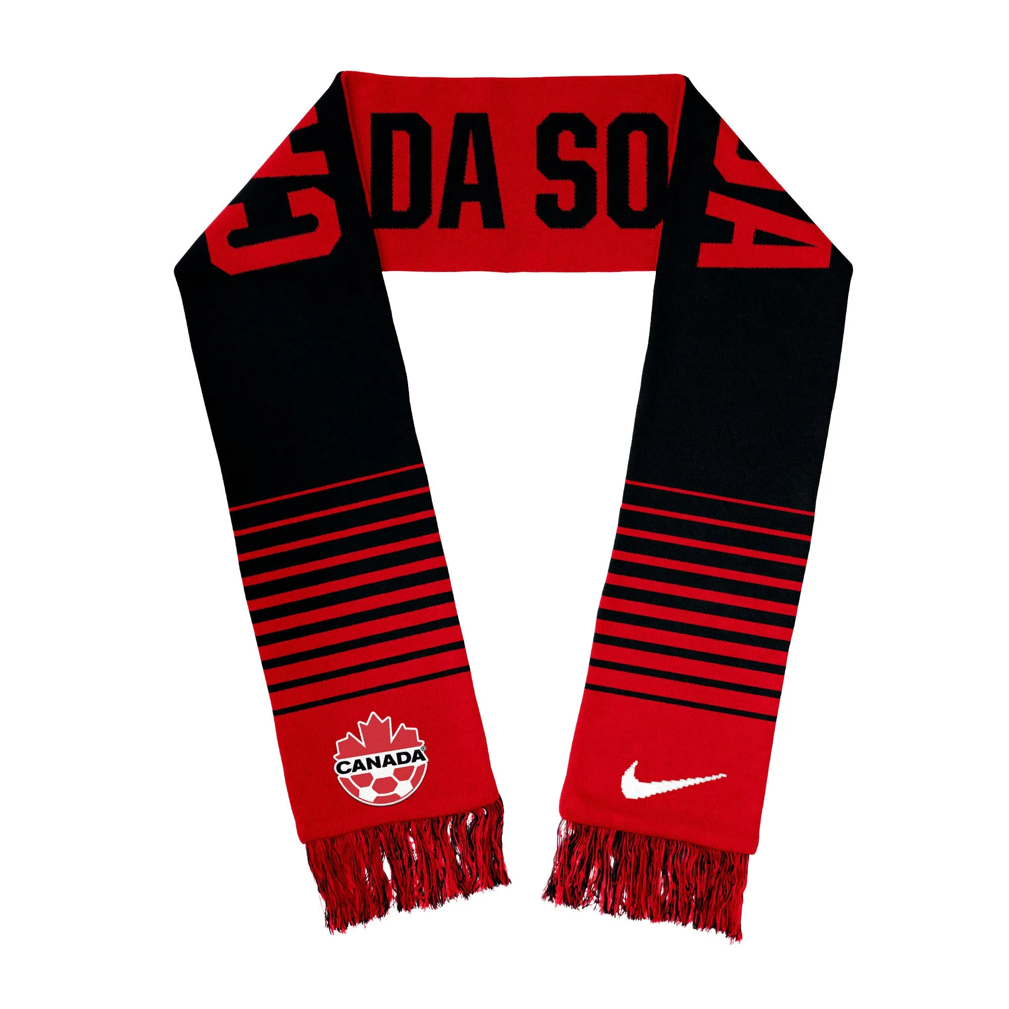 Canada National Soccer Team Nike Red/Black Jacquard Local Scarf