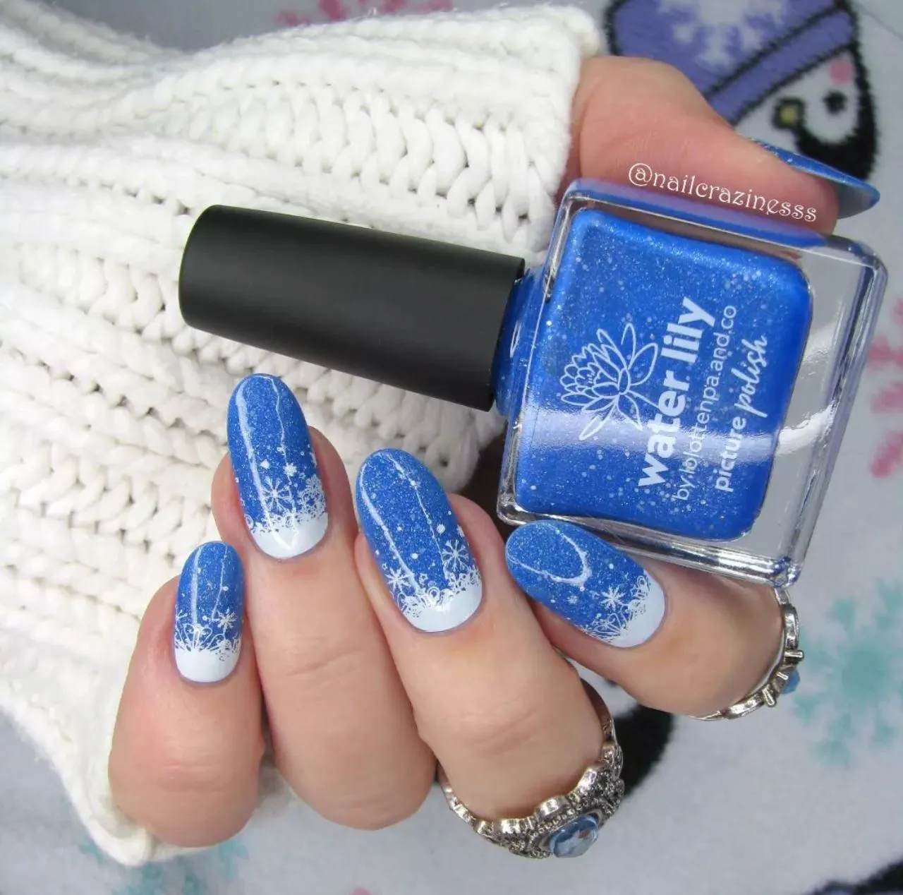 Catching Snowflakes (CjS-180) Steel Layered Nail Art Stamping Plate