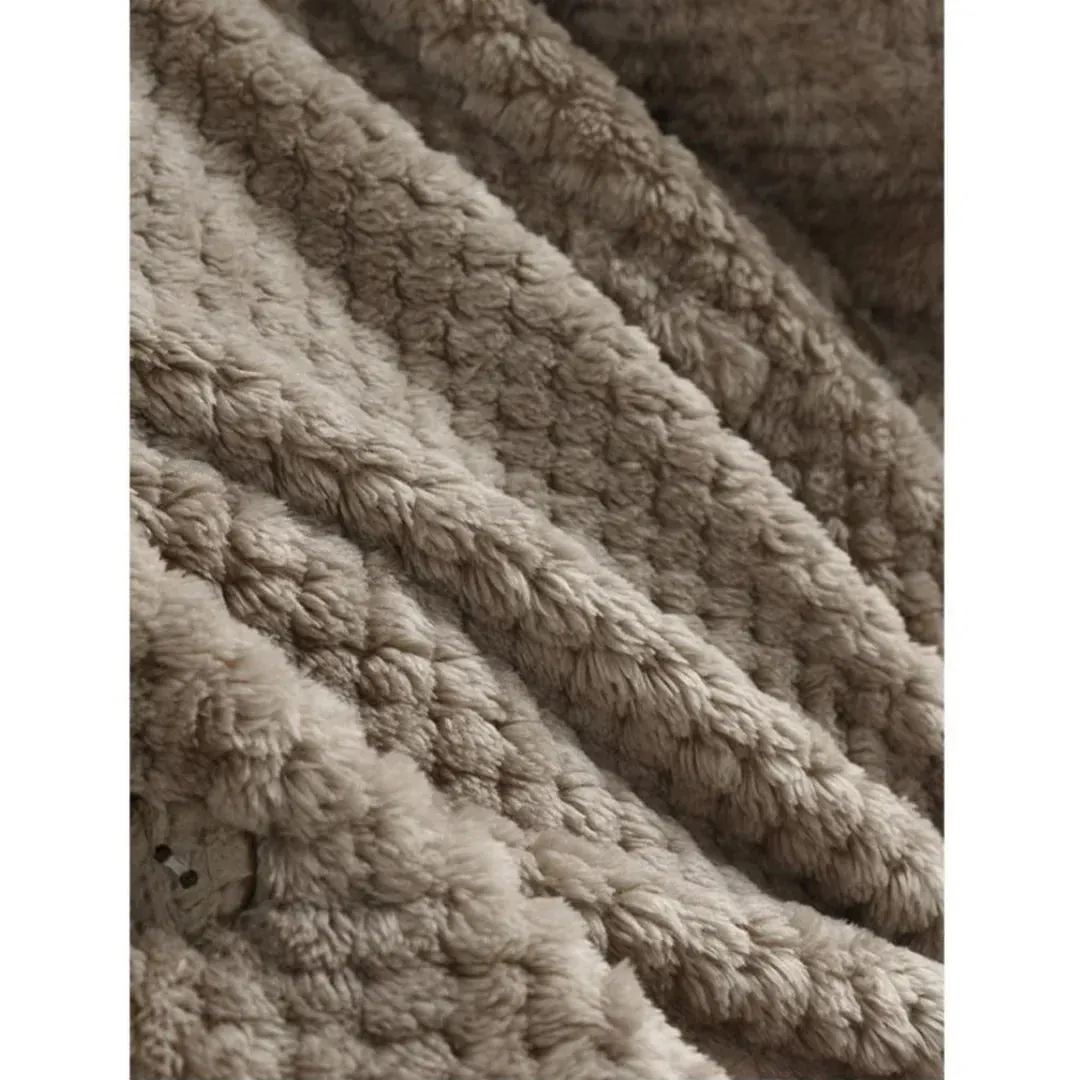 Cecily | Hooded Ribbed Coat