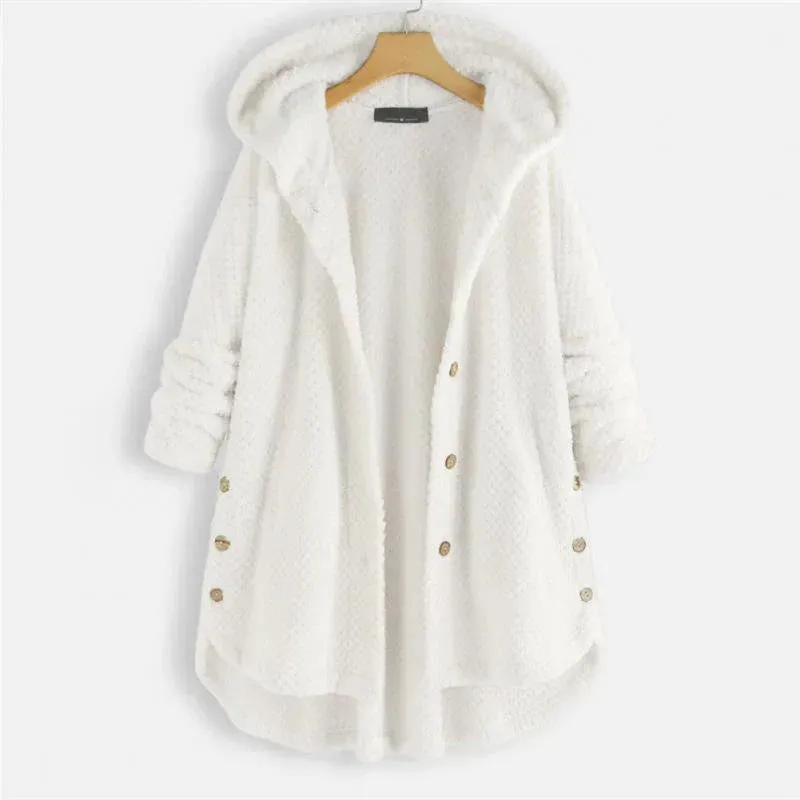 Cecily | Hooded Ribbed Coat