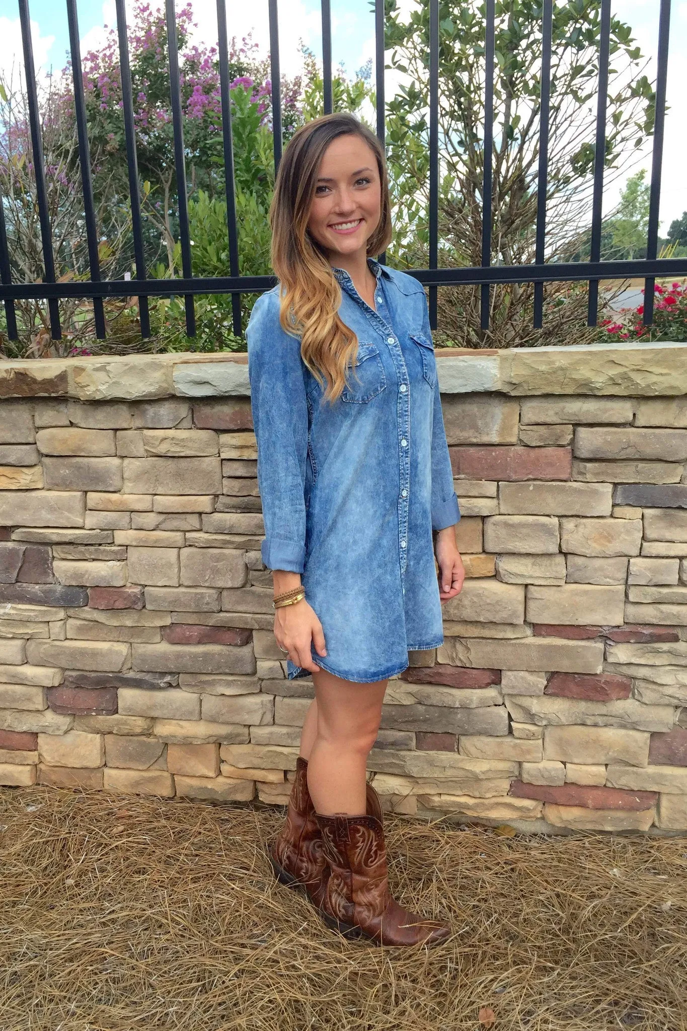 Chambray Denim Dress