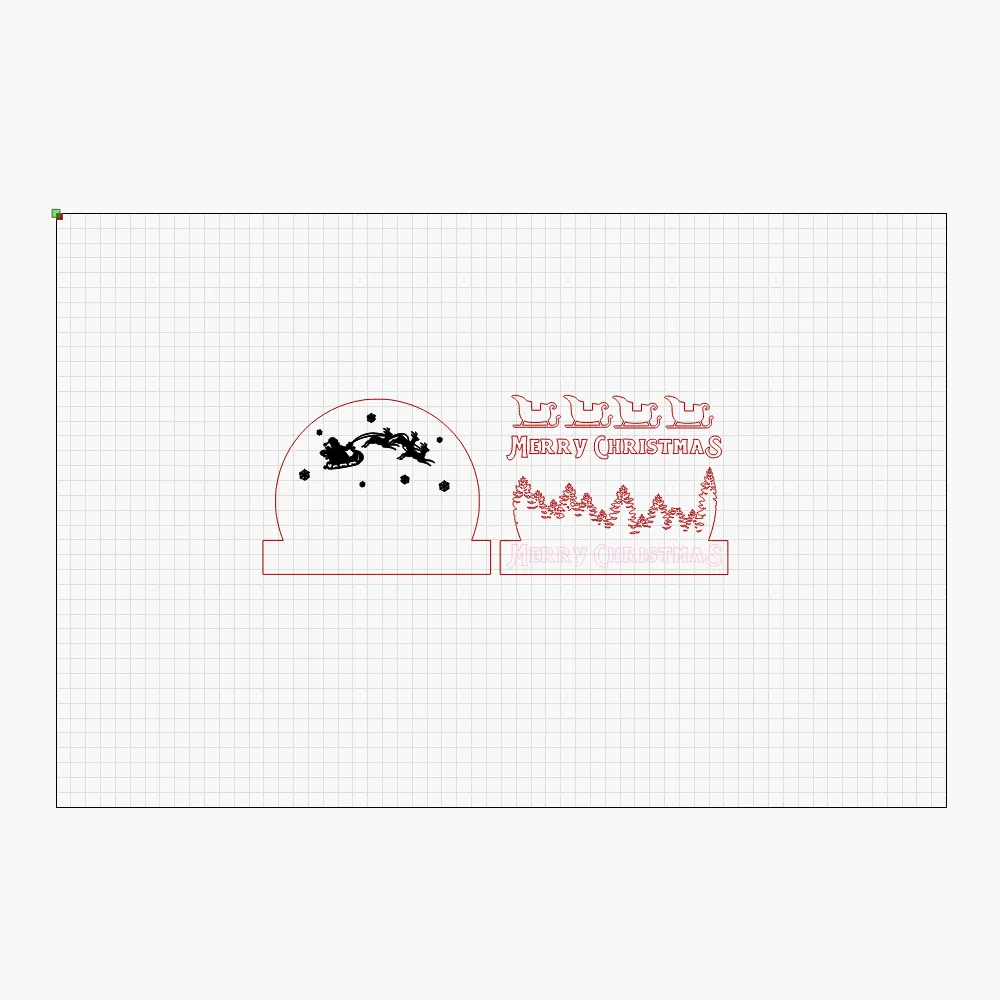 Christmas Snow Globe Display - SVG File for DIY Christmas Craft