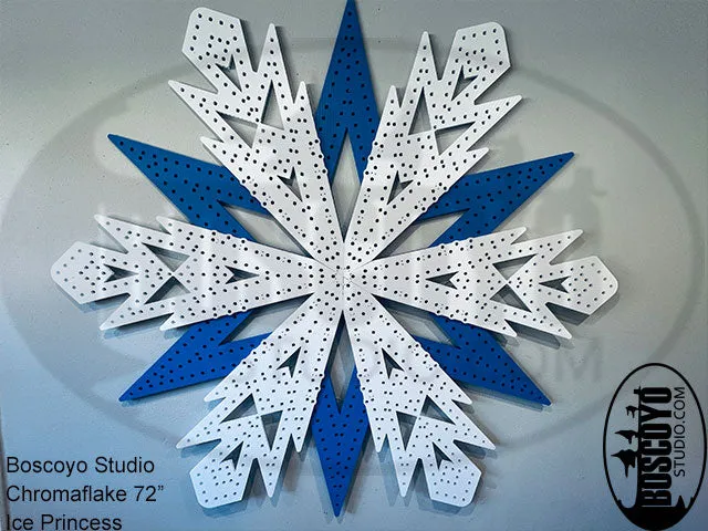 ChromaFlakes 78" Ice Princess with layered Accents