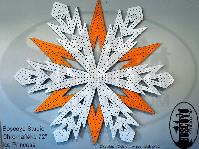 ChromaFlakes 78" Ice Princess with layered Accents