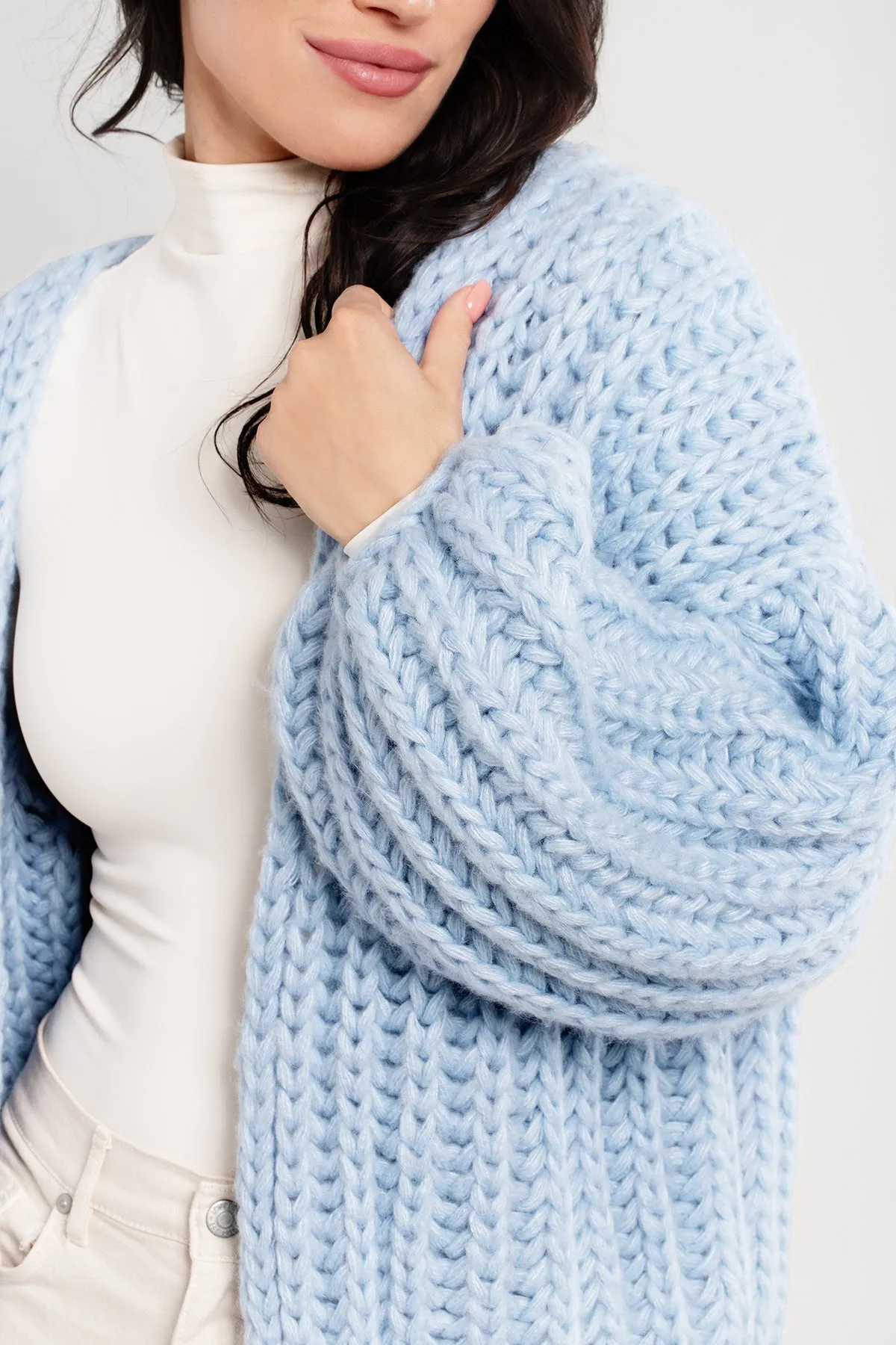 Chunky Knit Oversized Cardigan Sweater