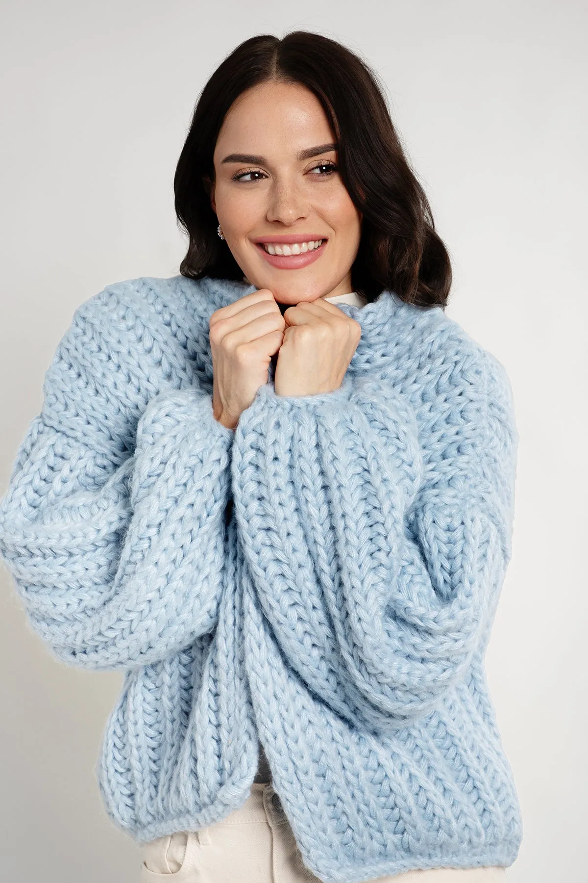 Chunky Knit Oversized Cardigan Sweater