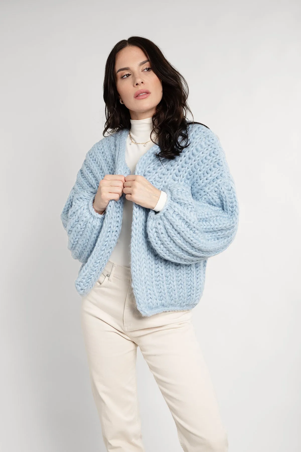 Chunky Knit Oversized Cardigan Sweater