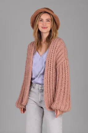 Chunky Knit Oversized Cardigan Sweater