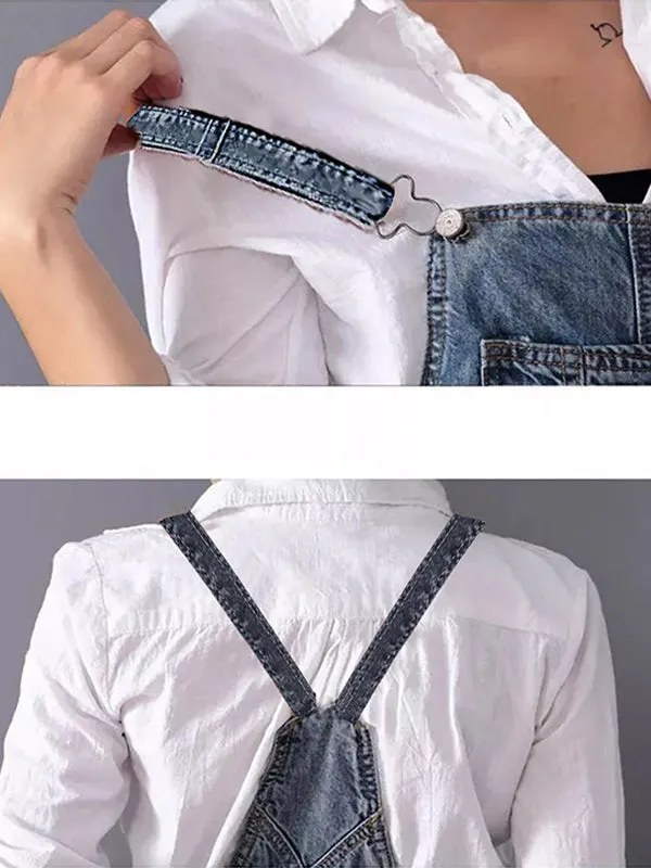 Classic Distressed Denim Overall