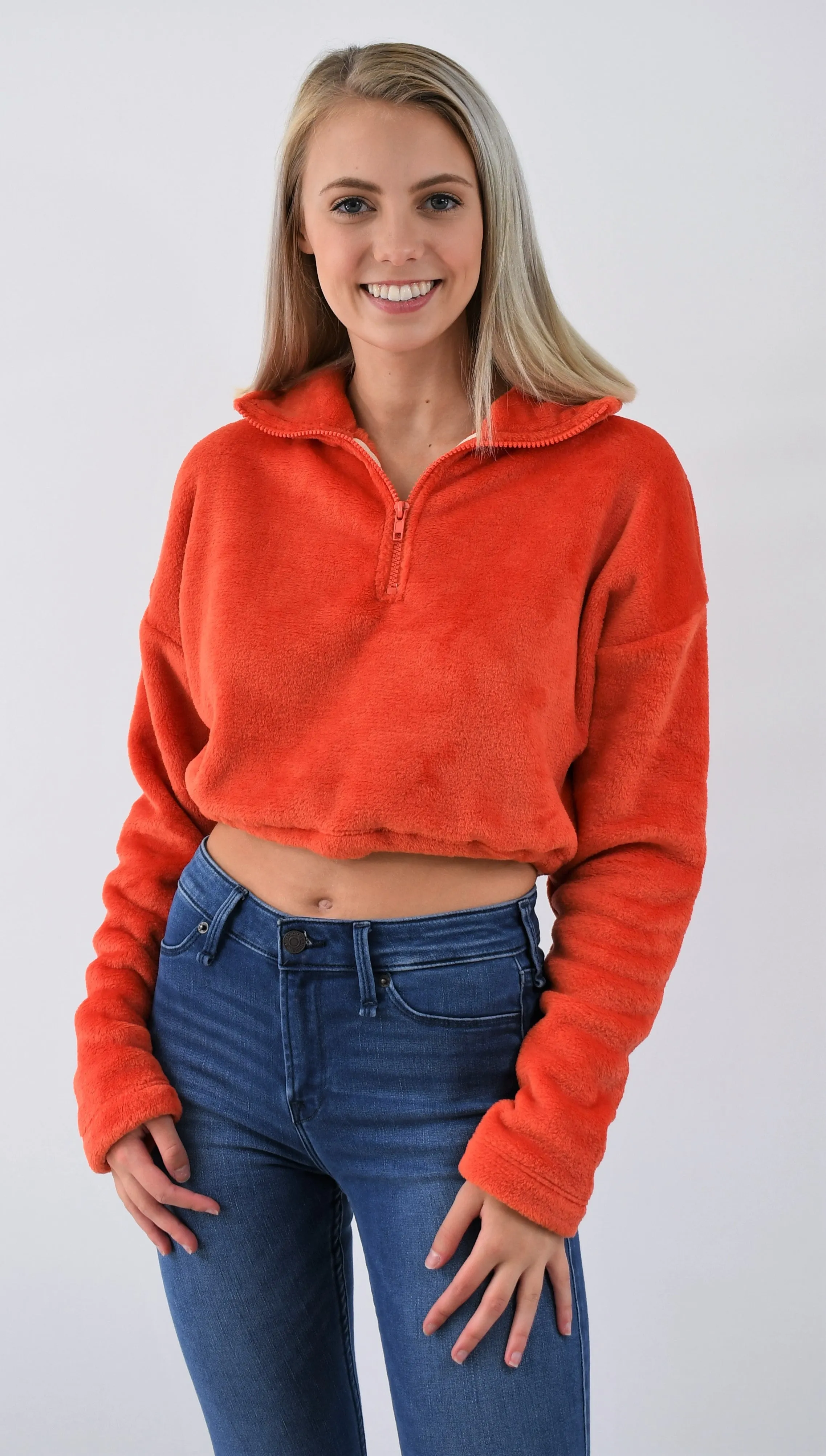 Color Cropped Fleece