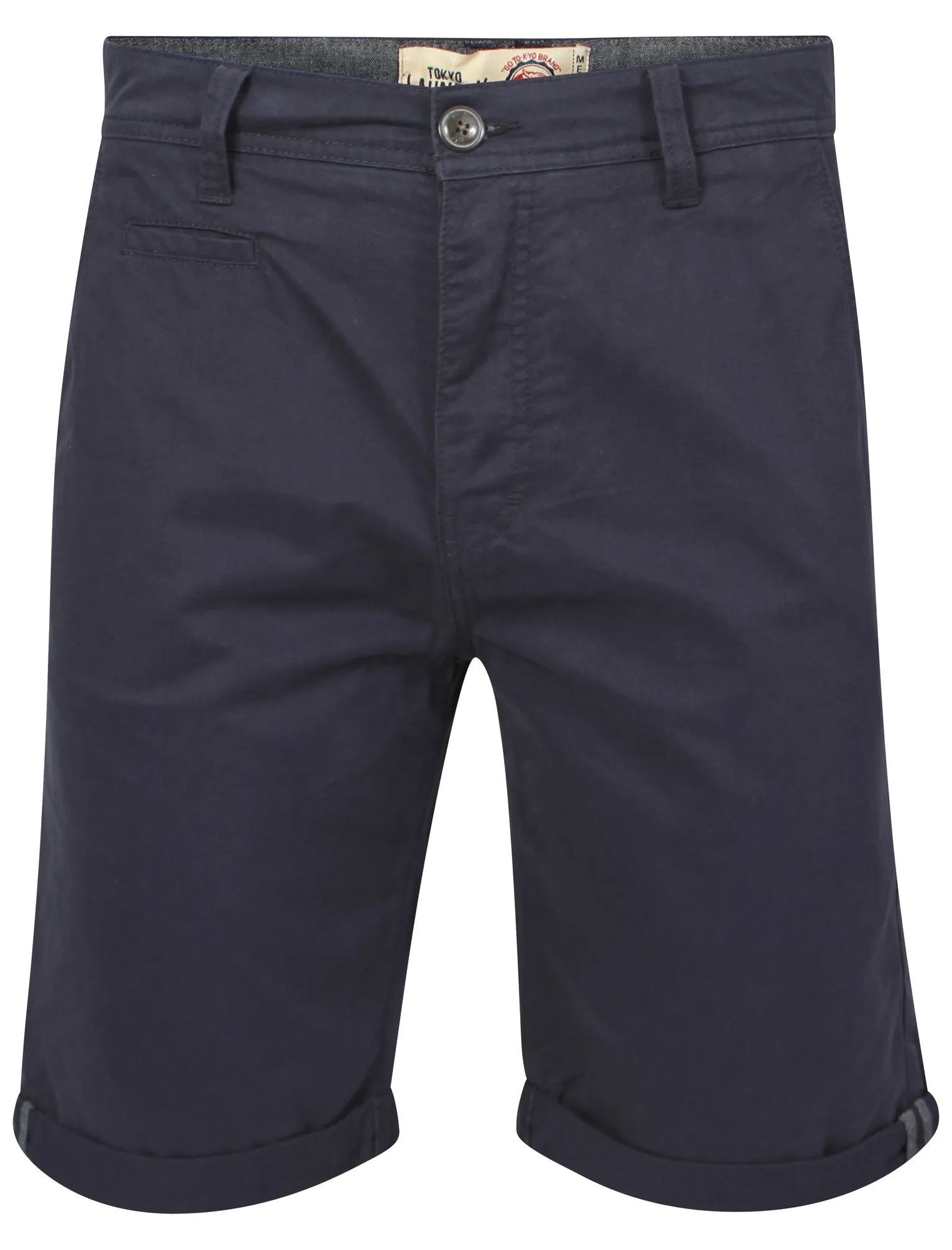Cotton Chino Shorts in Dark Blue - Tokyo Laundry