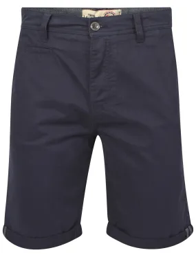 Cotton Chino Shorts in Dark Blue - Tokyo Laundry