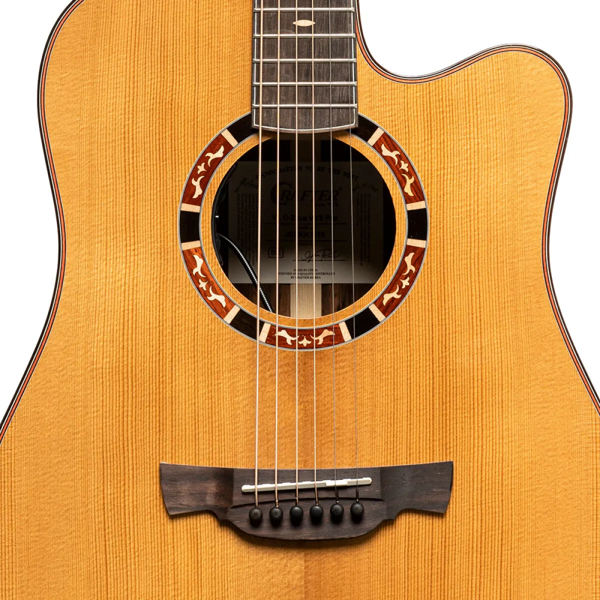 Crafter VL D22CE VL Series 22 Cutaway Dreadnought Acoustic-Electric Guitar