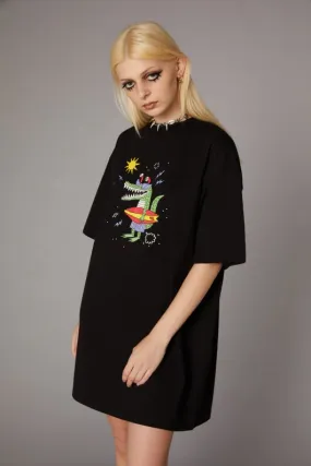 Crocodile Print Goth Dress