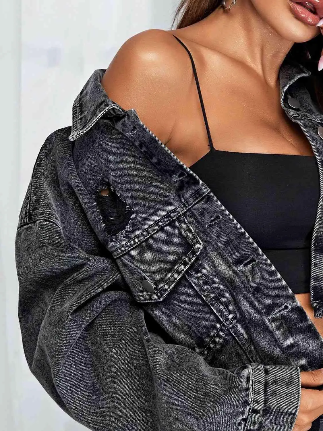 Cropped Denim Jacket