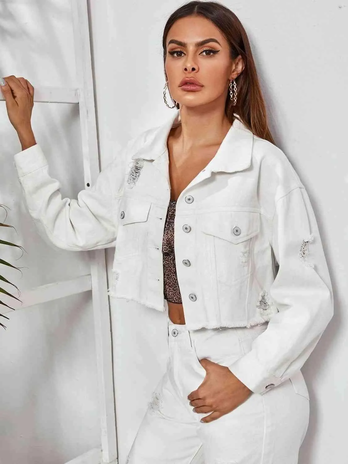 Cropped Denim Jacket