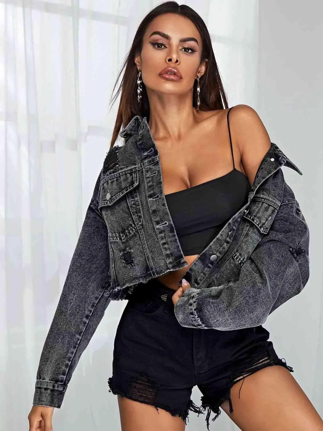 Cropped Denim Jacket