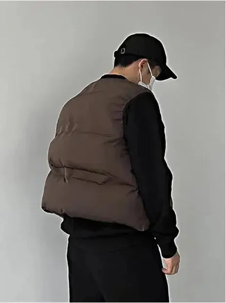 Cropped Sleeveless Puffer Jacket