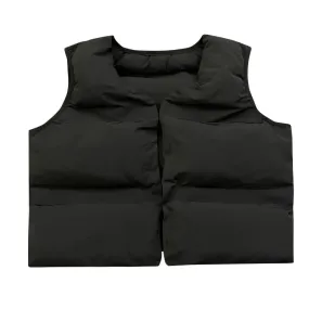 Cropped Sleeveless Puffer Jacket