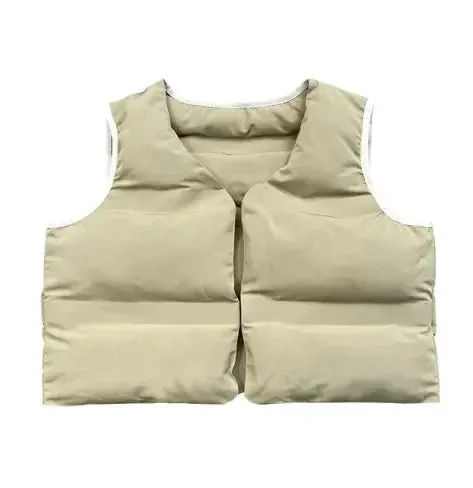 Cropped Sleeveless Puffer Jacket