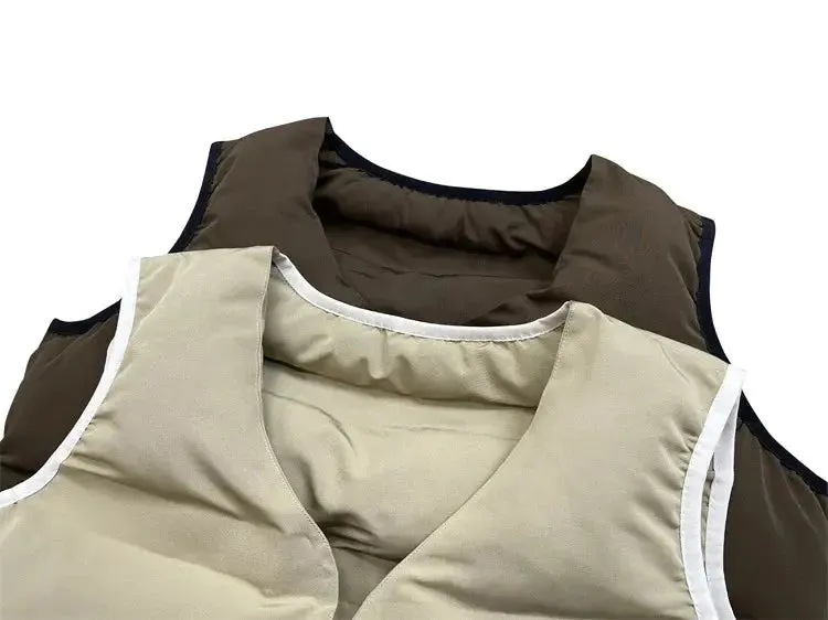 Cropped Sleeveless Puffer Jacket