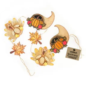 Decorative Thanksgiving Garland - SVG File for DIY Thanksgiving Craft