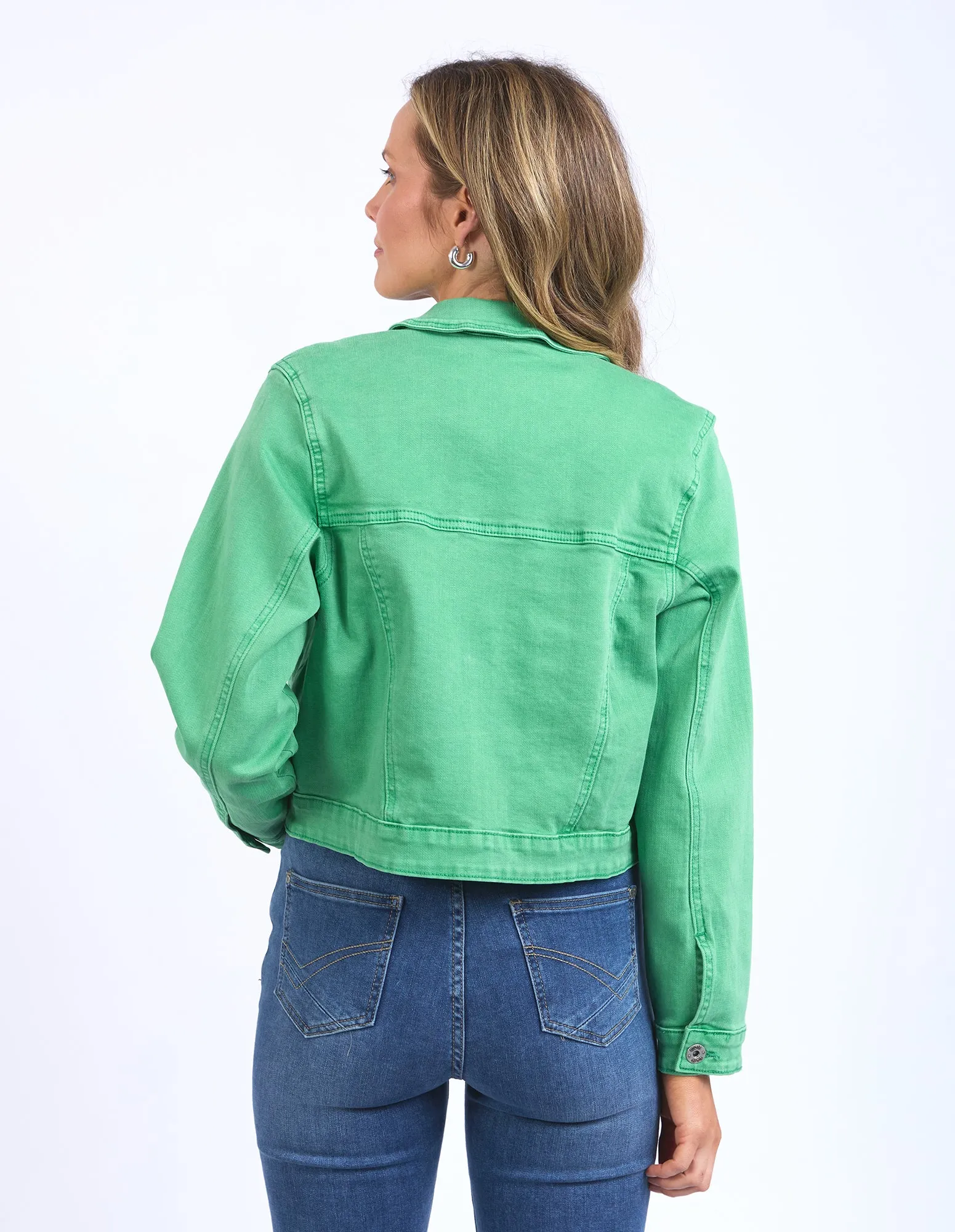 Elm Hazel Denim Jacket 81D1330 - Greenbriar