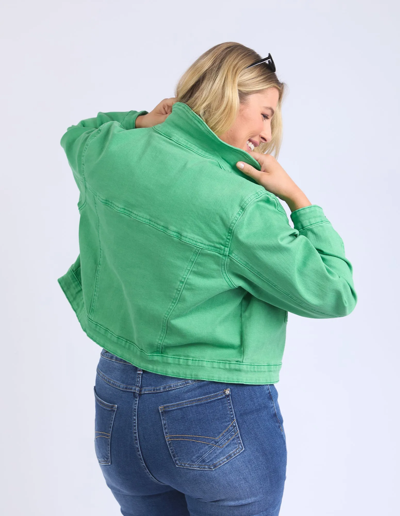 Elm Hazel Denim Jacket 81D1330 - Greenbriar