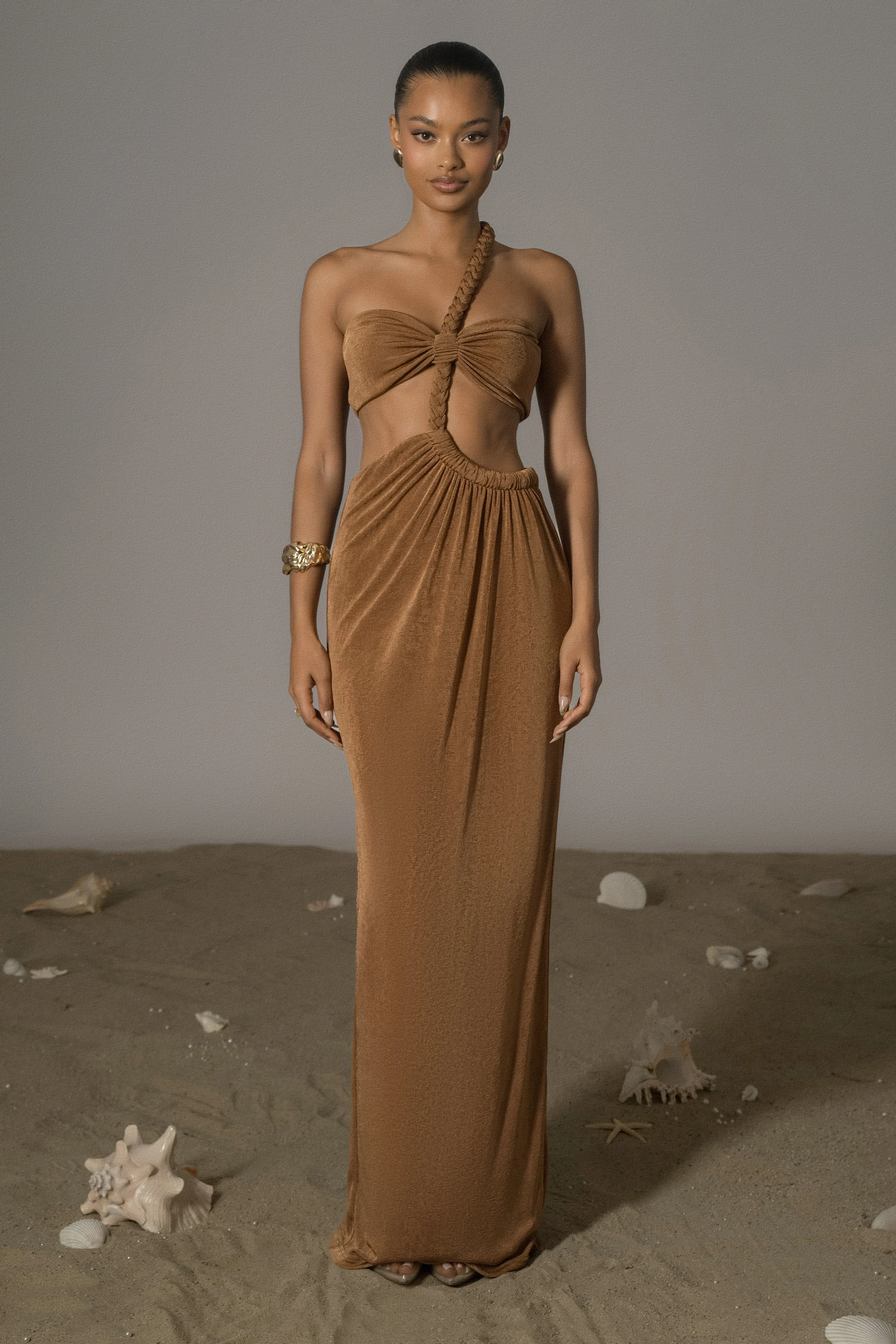 Ema One Shoulder Maxi Dress